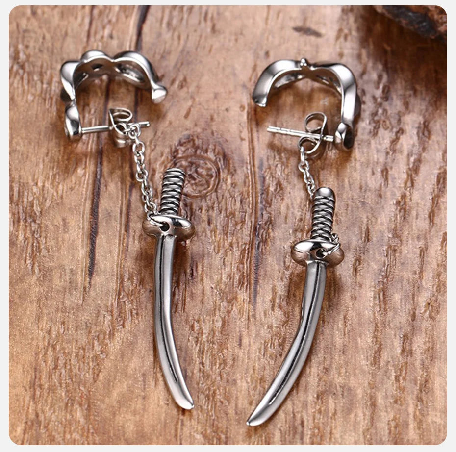 Punk Sword Earrings