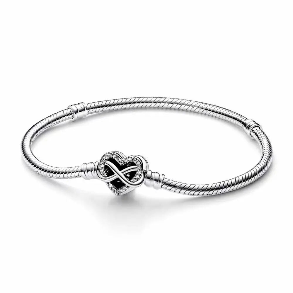 Sparkling Infinity Heart Bracelet