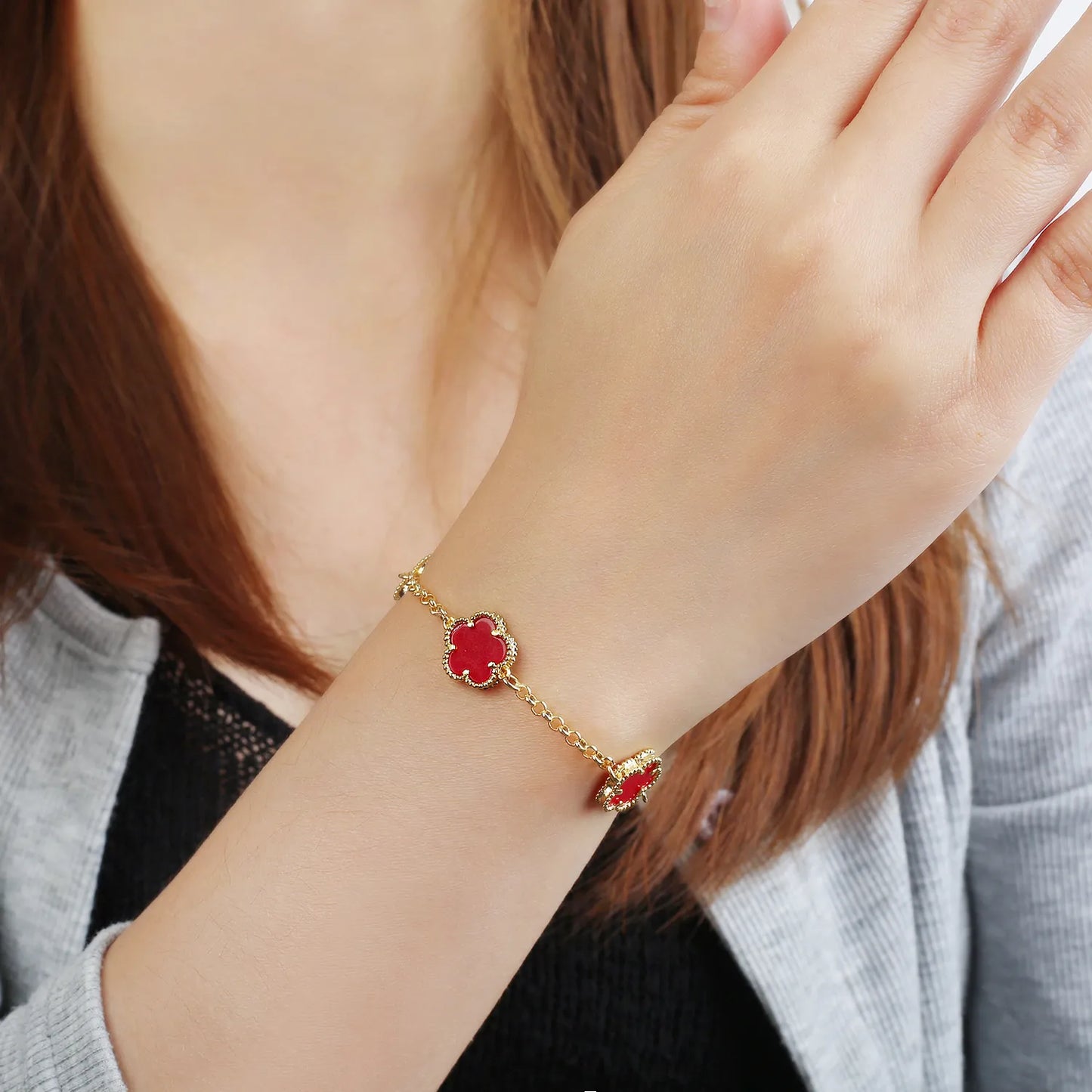 Four-leaf Clover  Bracelet High-quality  Necklace