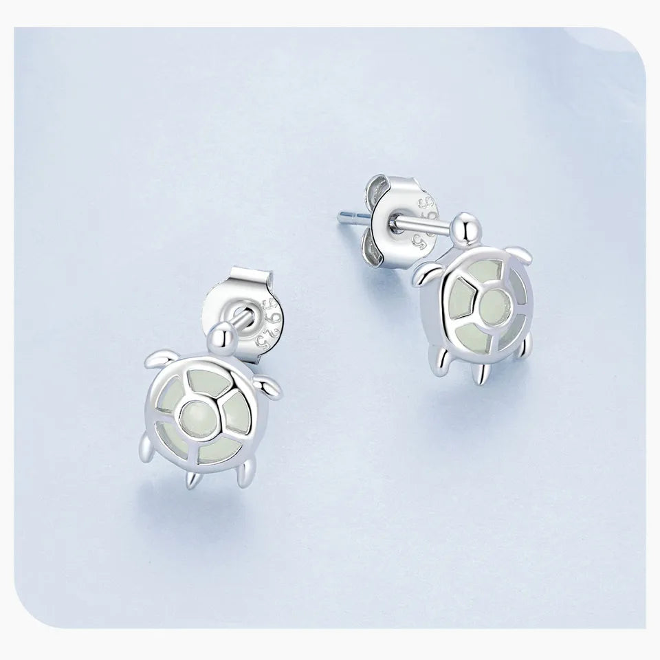 Turtle  Luminous Stone  Earrings