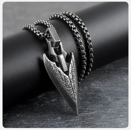 Punk Arrowhead Necklace for Men