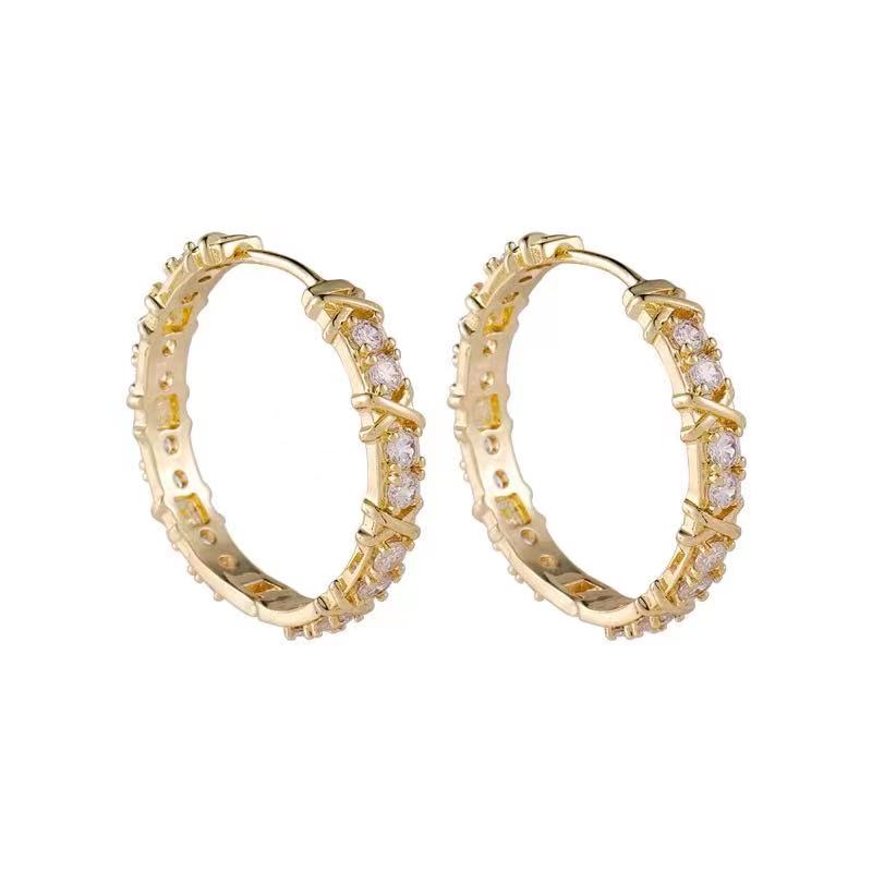 Metal Hoop Earrings For Woman