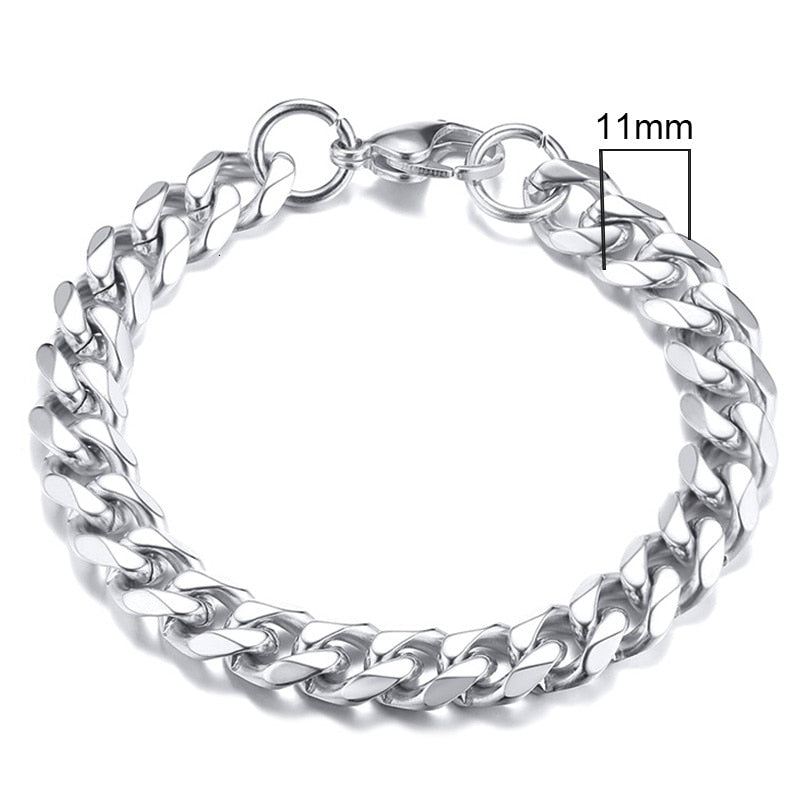 Stainless Steel Chain Bracelets Unisex