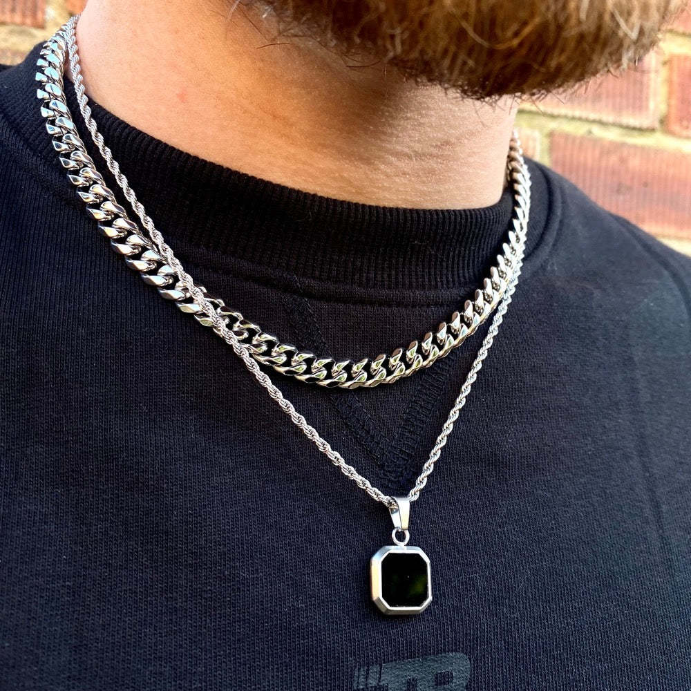 Square Necklaces for Men