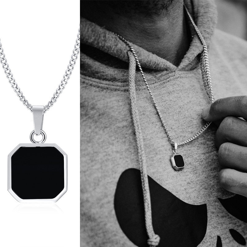 Square Necklaces for Men